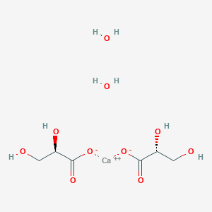 molecular formula C6H14CaO10 B12063643 D-Glyceric acid calcium salt dihydrate 