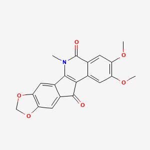 2,3-Dimethoxy-6-methyl-5H-(1,3)dioxolo(4',5':5,6)indeno(1,2-c)isoquinoline-5,12(6H)-dione