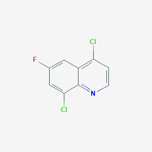molecular formula C9H4Cl2FN B12063671 4,8-Dichloro-6-fluoroquinoline 