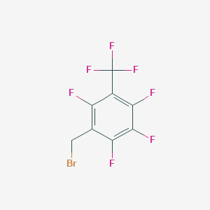 molecular formula C8H2BrF7 B12063676 2,4,5,6-Tetrafluoro-3-(trifluoromethyl)benzyl bromide 