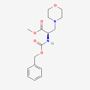 molecular formula C16H22N2O5 B12063677 methyl (R)-2-(((benzyloxy)carbonyl)amino)-3-morpholinopropanoate 