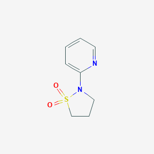 molecular formula C8H10N2O2S B120637 2-Pyridin-2-yl-1,2-thiazolidine 1,1-dioxide CAS No. 158089-65-7