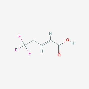 molecular formula C5H5F3O2 B12063701 5,5,5-Trifluoropent-2-enoic acid 