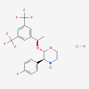molecular formula C20H19ClF7NO2 B12063714 Fosaprepitant Morpholine Hydrochloride 
