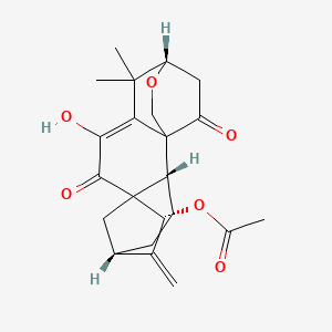 molecular formula C22H26O6 B1206377 Coetsoidin A 