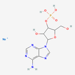 molecular formula C10H14N5NaO7P B12063816 Adenosine 3'-monophosphate sodium salt 