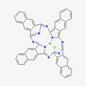 molecular formula C48H24AlClN8 B12063873 Aluminum 2,3-naphthalocyanine chloride CAS No. 33273-14-2