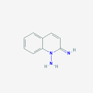 molecular formula C9H9N3 B12063878 2-Imino-1,2-dihydroquinolin-1-amine 