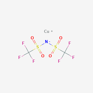 molecular formula C2CuF6NO4S2 B12063883 Copper(I) bis((trifluoromethyl)sulfonyl)amide 
