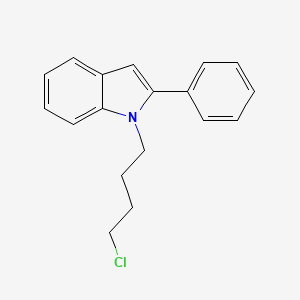 molecular formula C18H18ClN B12063890 1-(4-Chlorobutyl)-2-phenylindole CAS No. 61205-58-1