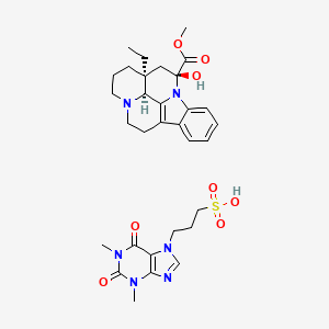 molecular formula C31H40N6O8S B1206390 Vincamine teproside CAS No. 51179-28-3