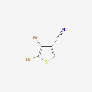 molecular formula C5HBr2NS B12063914 4,5-Dibromothiophene-3-carbonitrile 