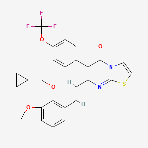 molecular formula C26H21F3N2O4S B12063937 TRPV antagonist 1 