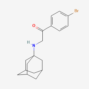 molecular formula C18H22BrNO B1206395 4-Bromobenzoyl-methyladamantylamine CAS No. 84269-98-7