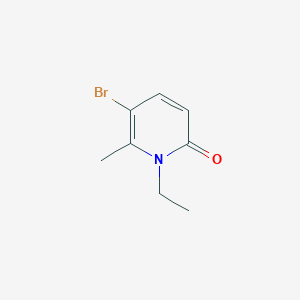 molecular formula C8H10BrNO B12063969 5-Bromo-1-ethyl-6-methylpyridin-2(1H)-one 