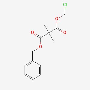 molecular formula C13H15ClO4 B12064010 Benzyl chloromethyl dimethylpropanedioate CAS No. 87343-58-6
