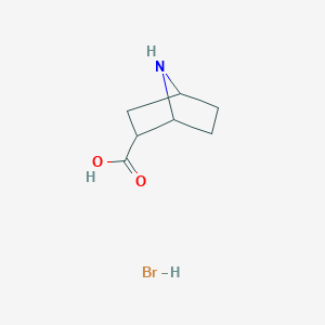 molecular formula C7H12BrNO2 B12064041 7-Azabicyclo[2.2.1]heptane-2-carboxylic acid;hydrobromide 