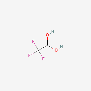 molecular formula C2H3F3O2 B1206405 Trifluoroacetaldehyde hydrate CAS No. 421-53-4