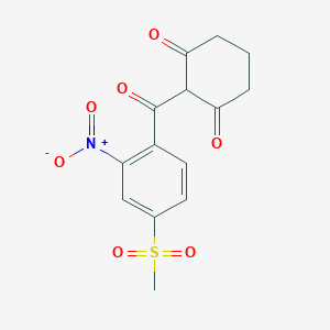 molecular formula C14H13NO7S B120641 Mesotrione CAS No. 104206-82-8