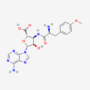 molecular formula C20H23N7O6 B1206411 金黄色素 CAS No. 86936-90-5