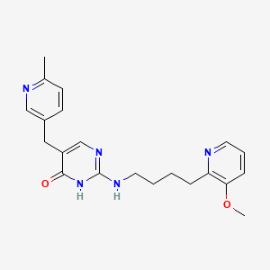 molecular formula C21H25N5O2 B1206412 Icotidine CAS No. 71351-79-6