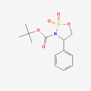 molecular formula C13H17NO5S B12064165 3-Boc-4-phenyl-1,2,3-oxathiazolidine 2,2-dioxide 