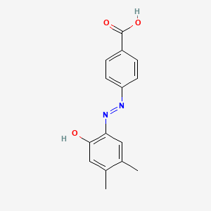 Benzoic acid, 4-[(2-hydroxy-4,5-dimethylphenyl)azo]-