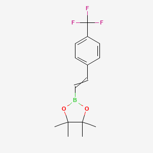 molecular formula C15H18BF3O2 B12064176 (E)-[4-(Trifluoromethyl)styryl]boronic Acid Pinacol Ester 