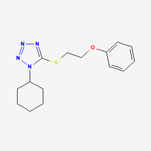 molecular formula C15H20N4OS B1206432 1-Cyclohexyl-5-(2-phenoxyethylthio)tetrazole 