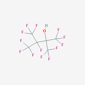 molecular formula C6HF13O B12064343 1,1,1,3,4,4,4-Heptafluoro-2,3-bis(trifluoromethyl)butan-2-OL CAS No. 16500-37-1