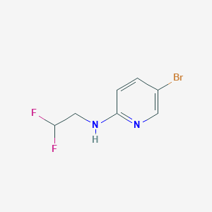 molecular formula C7H7BrF2N2 B12064369 5-bromo-N-(2,2-difluoroethyl)pyridin-2-amine 