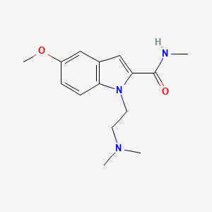 1-[2-(dimethylamino)ethyl]-5-methoxy-N-methyl-2-indolecarboxamide