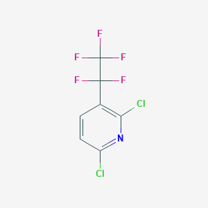 molecular formula C7H2Cl2F5N B12064448 2,6-Dichloro-3-(pentafluoroethyl)pyridine CAS No. 1816287-43-0