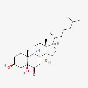 molecular formula C27H44O4 B1206447 3,5,14-Trihydroxycholest-7-en-6-one CAS No. 31107-49-0