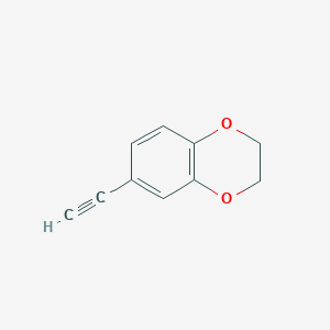 molecular formula C10H8O2 B12064475 6-Ethynyl-2,3-dihydro-benzo[1,4]dioxine 