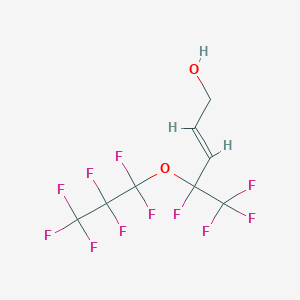 molecular formula C8H5F11O2 B12064510 (E)-4,5,5,5-tetrafluoro-4-(1,1,2,2,3,3,3-heptafluoropropoxy)pent-2-en-1-ol 