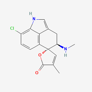 molecular formula C16H15ClN2O2 B1206452 8-Chlororugulovasine B CAS No. 59787-46-1