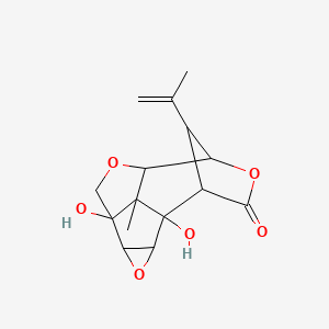molecular formula C15H18O6 B1206458 Corianin CAS No. 35481-77-7