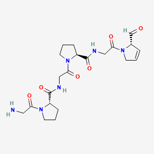 molecular formula C21H30N6O6 B1206459 Cyclo(tri(prolylglycyl)) CAS No. 37783-51-0