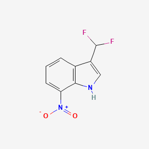 molecular formula C9H6F2N2O2 B12064606 1H-Indole, 3-(difluoromethyl)-7-nitro- CAS No. 2149597-42-0