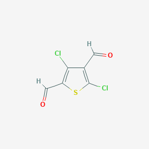 molecular formula C6H2Cl2O2S B12064607 3,5-Dichlorothiophene-2,4-dicarbaldehyde 