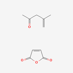 molecular formula C10H12O4 B1206465 4-Methyl-2-pentenoyl maleic anhydride copolymer CAS No. 89458-64-0