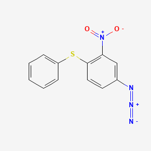 molecular formula C12H8N4O2S B1206470 S-(4-azido-2-nitrophenyl)thiophenol CAS No. 71800-42-5
