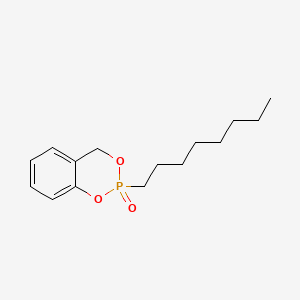 molecular formula C15H23O3P B1206471 2-Octyl-4H-1,3,2-benzodioxaphosphorin 2-oxide CAS No. 142840-32-2