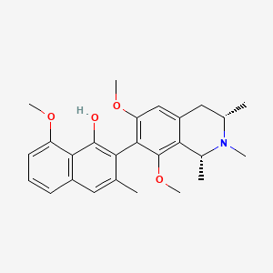 molecular formula C26H31NO4 B1206472 Ancistrotectorine CAS No. 98985-59-2