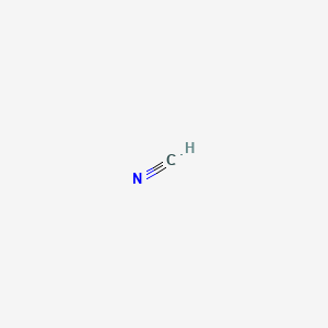 molecular formula HCN<br>CHN B1206473 Hydrogen cyanide CAS No. 74-90-8