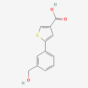 molecular formula C12H10O3S B12064753 5-(3-(Hydroxymethyl)phenyl)thiophene-3-carboxylic acid 