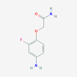 molecular formula C8H9FN2O2 B12064780 2-(4-Amino-2-fluorophenoxy)acetamide 