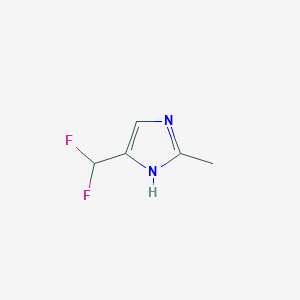 molecular formula C5H6F2N2 B12064843 4-(Difluoromethyl)-2-methyl-1H-imidazole CAS No. 1684423-89-9