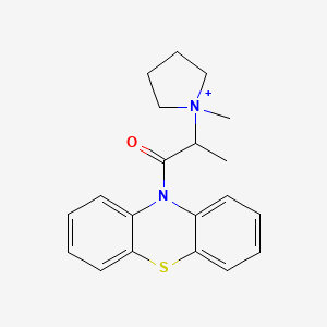 molecular formula C20H23N2OS+ B1206487 Propyromazine CAS No. 103132-98-5
